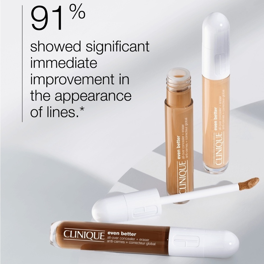 🆕 CLINIQUE Even Better All-Over Concealer + Eraser WN 118 AMBER NIB - Picture 4 of 13